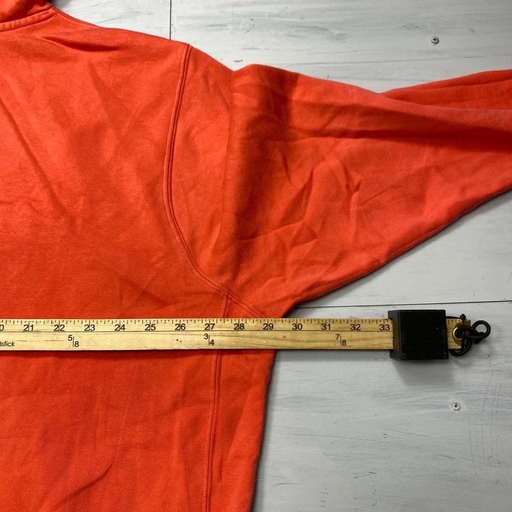 Nike Hoodie Mens XXL Orange Club Fleece Pullover BV2654-850 Gym Activewear